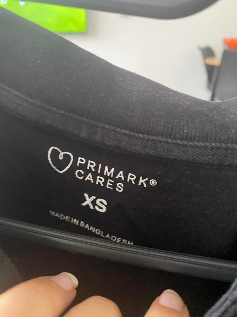 Primark Shirt XS Heren, Ophalen of Verzenden, Zo goed als nieuw, Maat 46 (S) of kleiner, Zwart