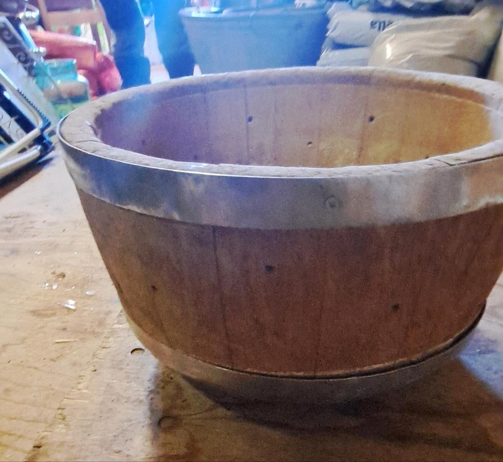 Authentiek kaasvat / kaaston met deksel - 42cm, Antiek en Kunst, Ophalen