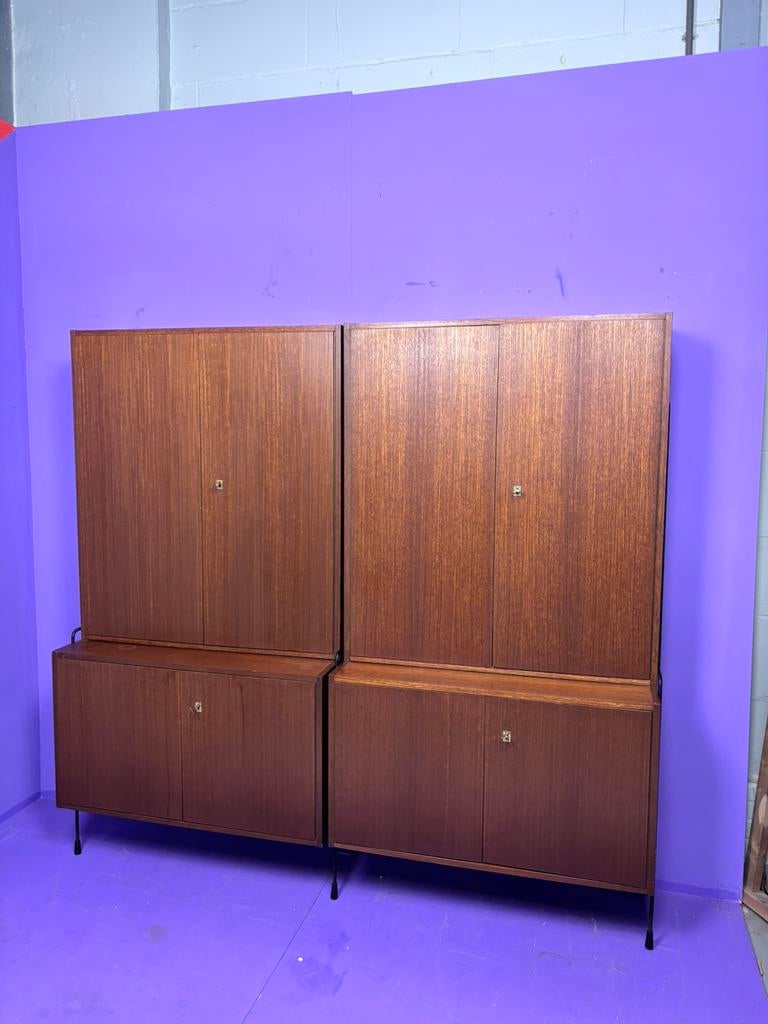 Vintage omnia kast highboard  wandkast, Ophalen, B, Gebruikt, G