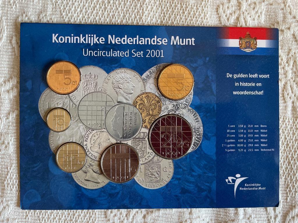 Uncirculated Set 2001, Koninklijke Nederlandse Munt, Ophalen of Verzenden, Koningin Beatrix, Overige waardes, Setje