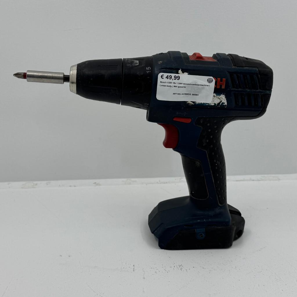 Bosch GSR 18v 1.5AH accuschroefboormachine | Losse body | Me, Boormachine, Gebruikt, Dordrecht@usedproducts.nl, Toulonselaan 72