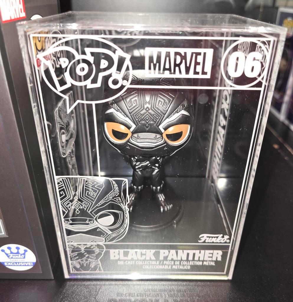 Funko Pop! 06 Black Panther DIE CAST (EXCLUSIVE), Ophalen of Verzenden, Nieuw