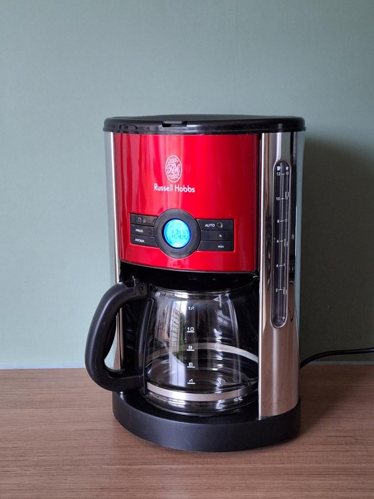 Russell Hobbs koffiezetapparaat ☕️, 10 kopjes of meer, Koffiemachine, Ophalen of Verzenden, Zo goed als nieuw