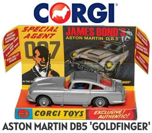 CORGI JAMES BOND ASTON MARTIN DB5 'GOLDFINGER' 1:43, Hobby en Vrije tijd, Modelauto's | 1:43, Nieuw, Auto, Corgi, Verzenden