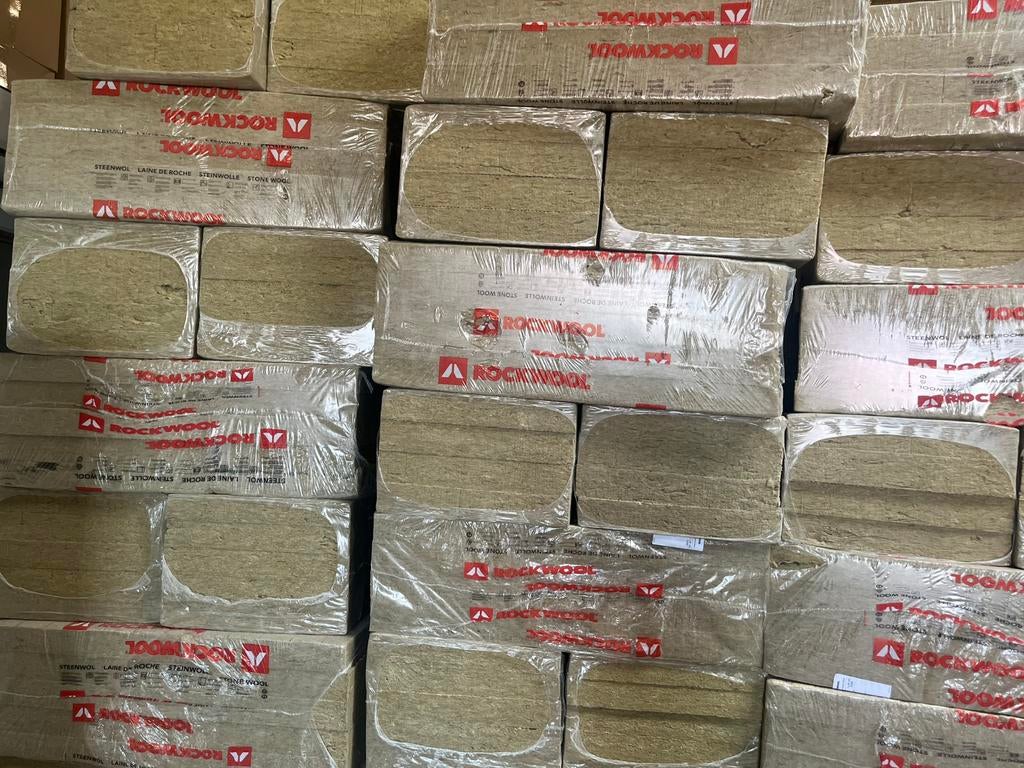 Rockwool Steenwolisolatie, Doe-het-zelf en Verbouw, Isolatie en Afdichting, Ophalen, 12 cm of meer, Nieuw, Steenwol