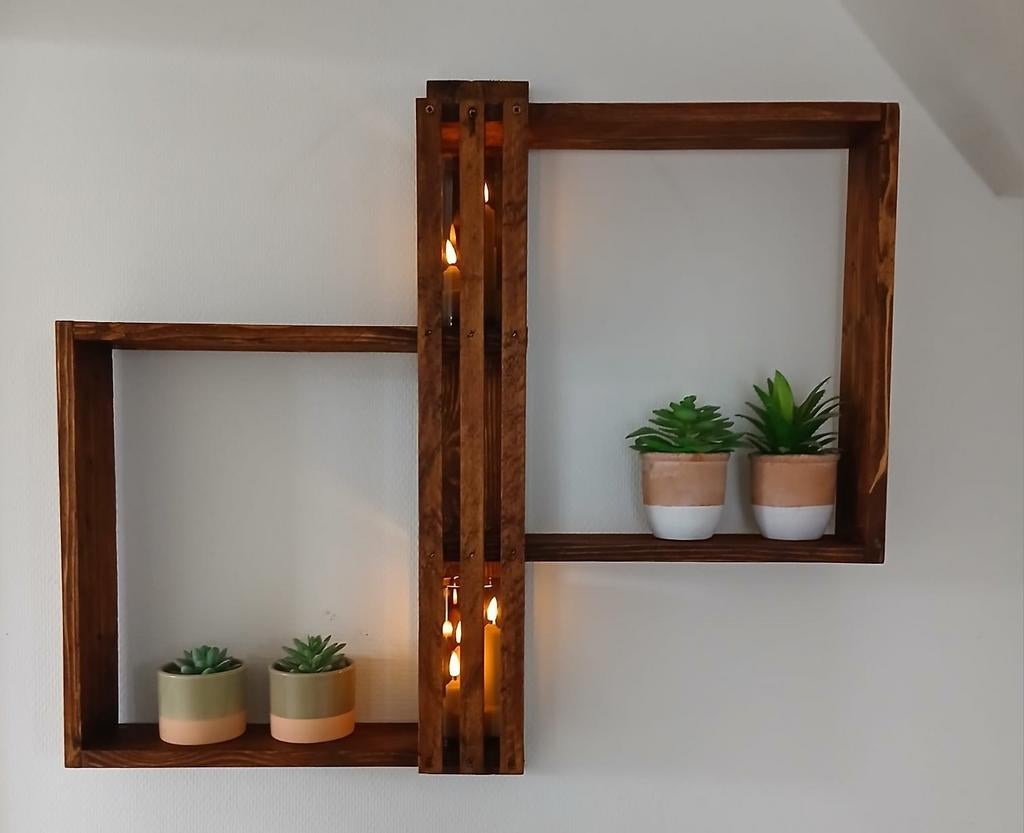 Wandrek hout  (gebeitst of blank), Ophalen, Zo goed als nieuw