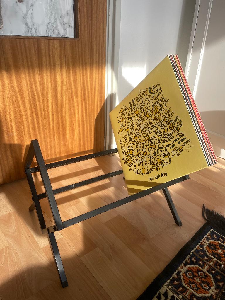 LP Vinyl Platen houder, Ophalen, 75 tot 150 discs, Zo goed als nieuw, Metaal