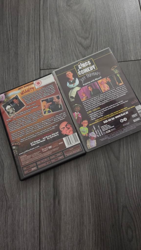 Twee dvd's Jeff Dunham, Vanaf 16 jaar, Ophalen of Verzenden, Zo goed als nieuw, Stand-up of Theatershow