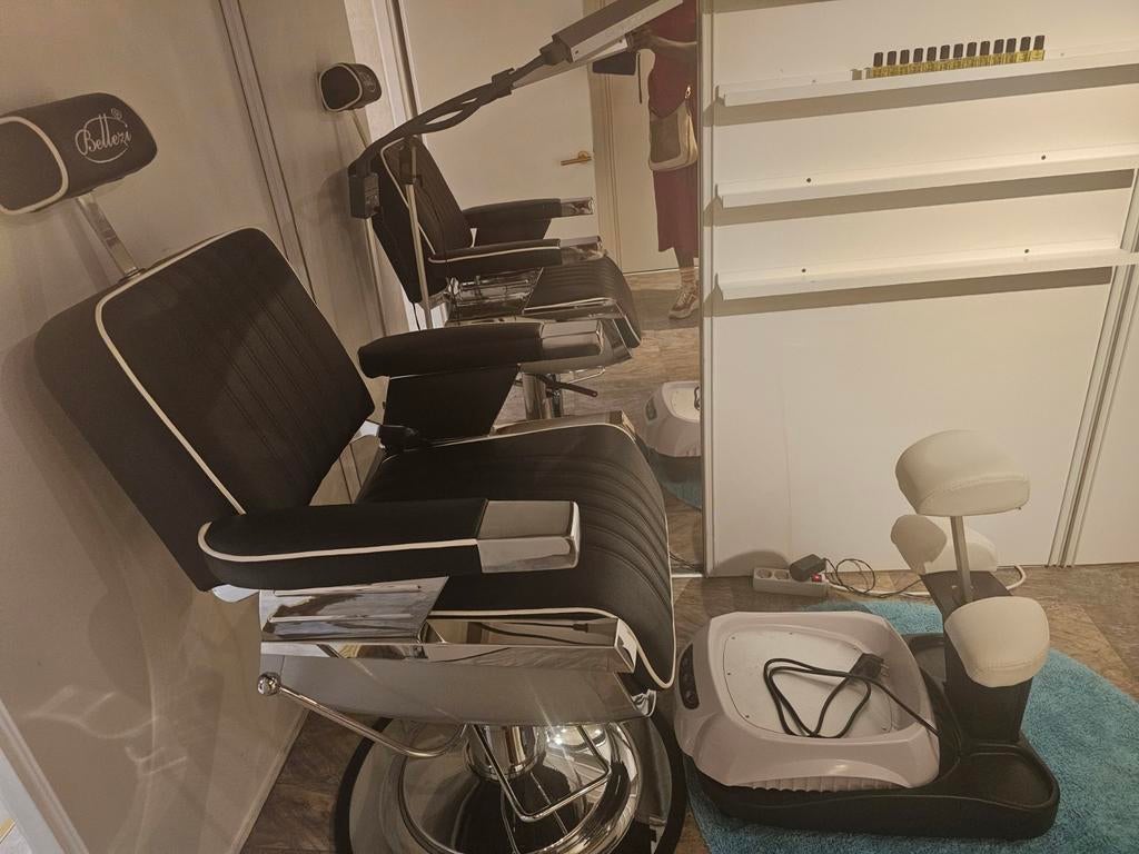 2x Barber stoel set Barber pedicure shop stoel, Ophalen of Verzenden