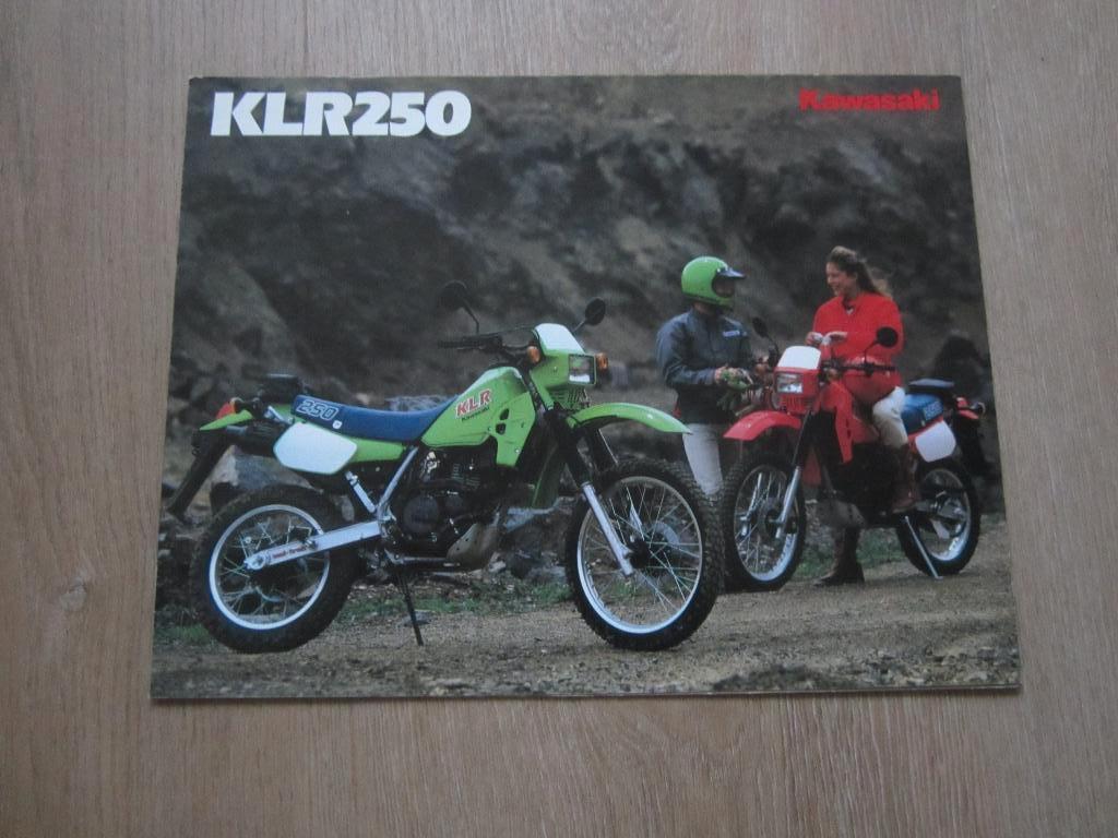 Kawasaki KLR 250 brochure folder 1985 ?, Motoren, Handleidingen en Instructieboekjes, Kawasaki, Ophalen of Verzenden
