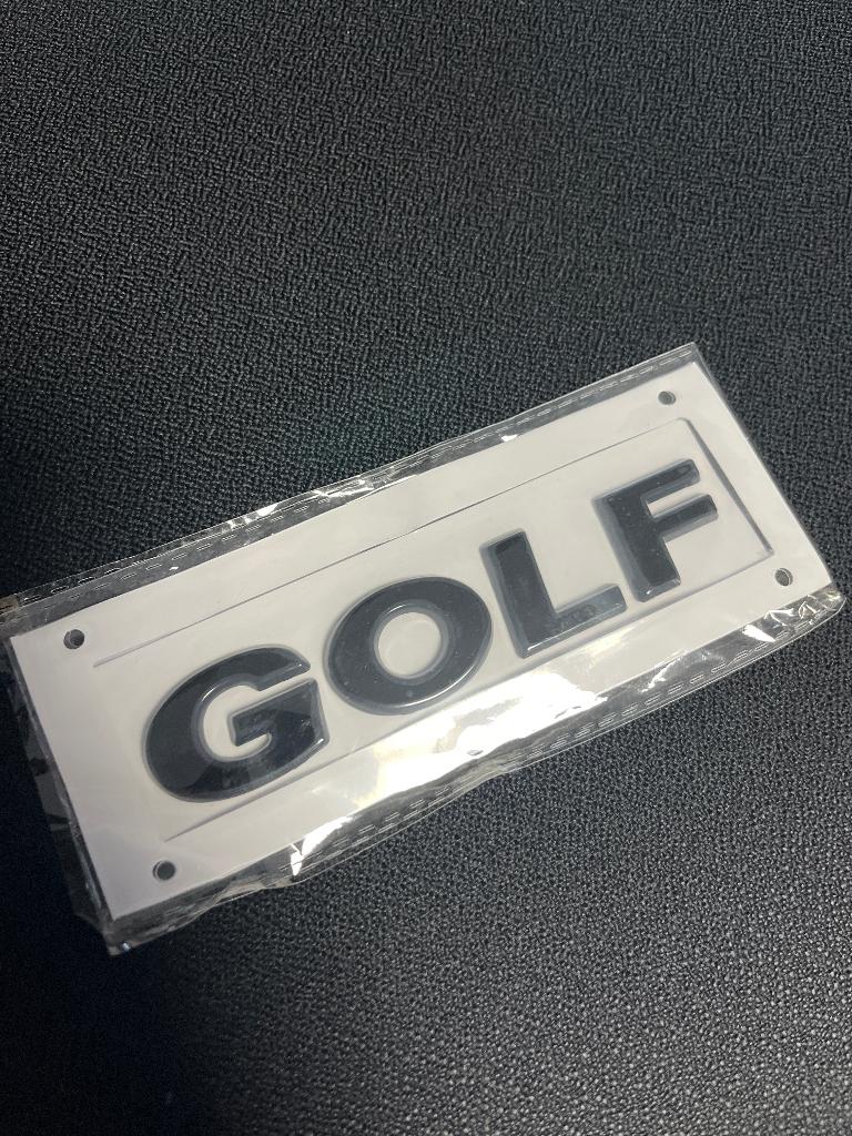 Nieuw Golf embleem glans zwart golf7 golf6 golf5 golf8 gti, Auto diversen, Tuning en Styling, Ophalen of Verzenden
