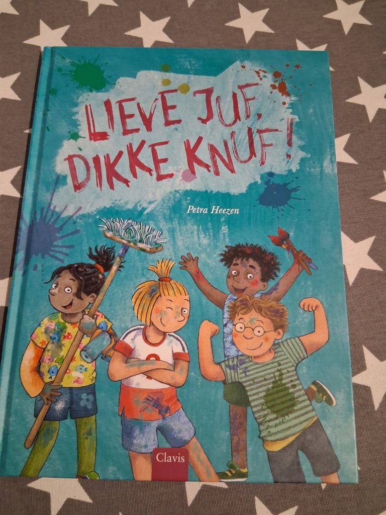 prentenboek petra heezen - lieve juf dikke knuf!, Boeken, Ophalen of Verzenden, Gelezen, Prentenboek
