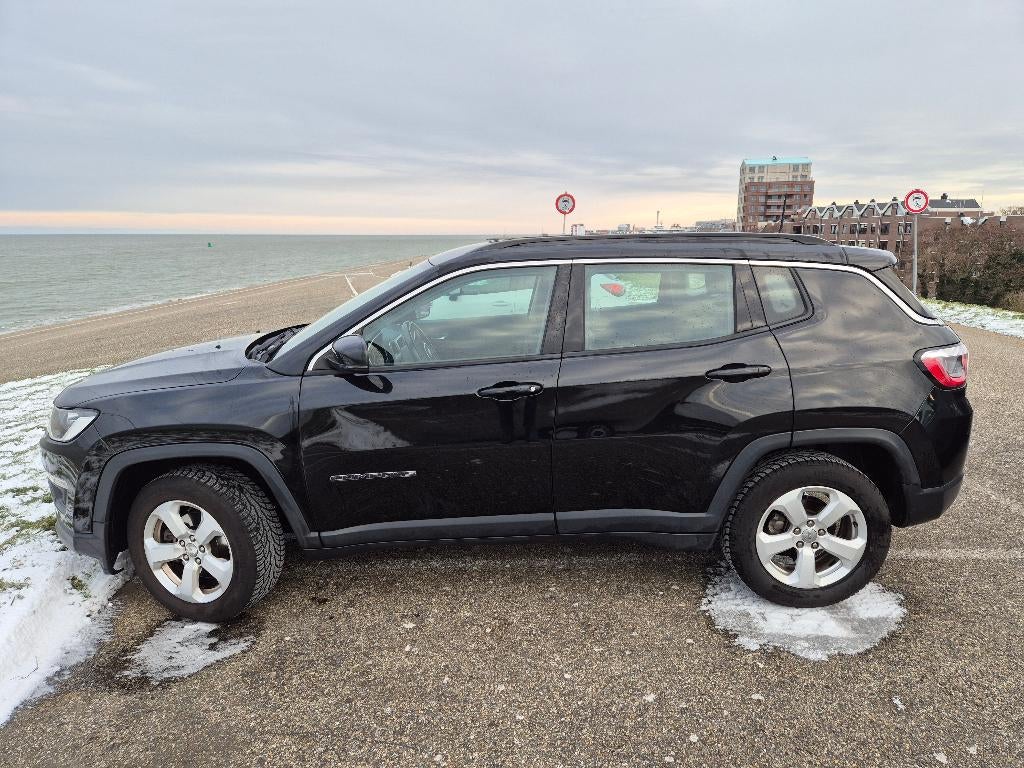 Jeep Compass 1.4 multiair longitude 140pk 2019 Zwart, Auto's, Jeep, Voorwielaandrijving, 450 kg, Zwart, 4 cilinders