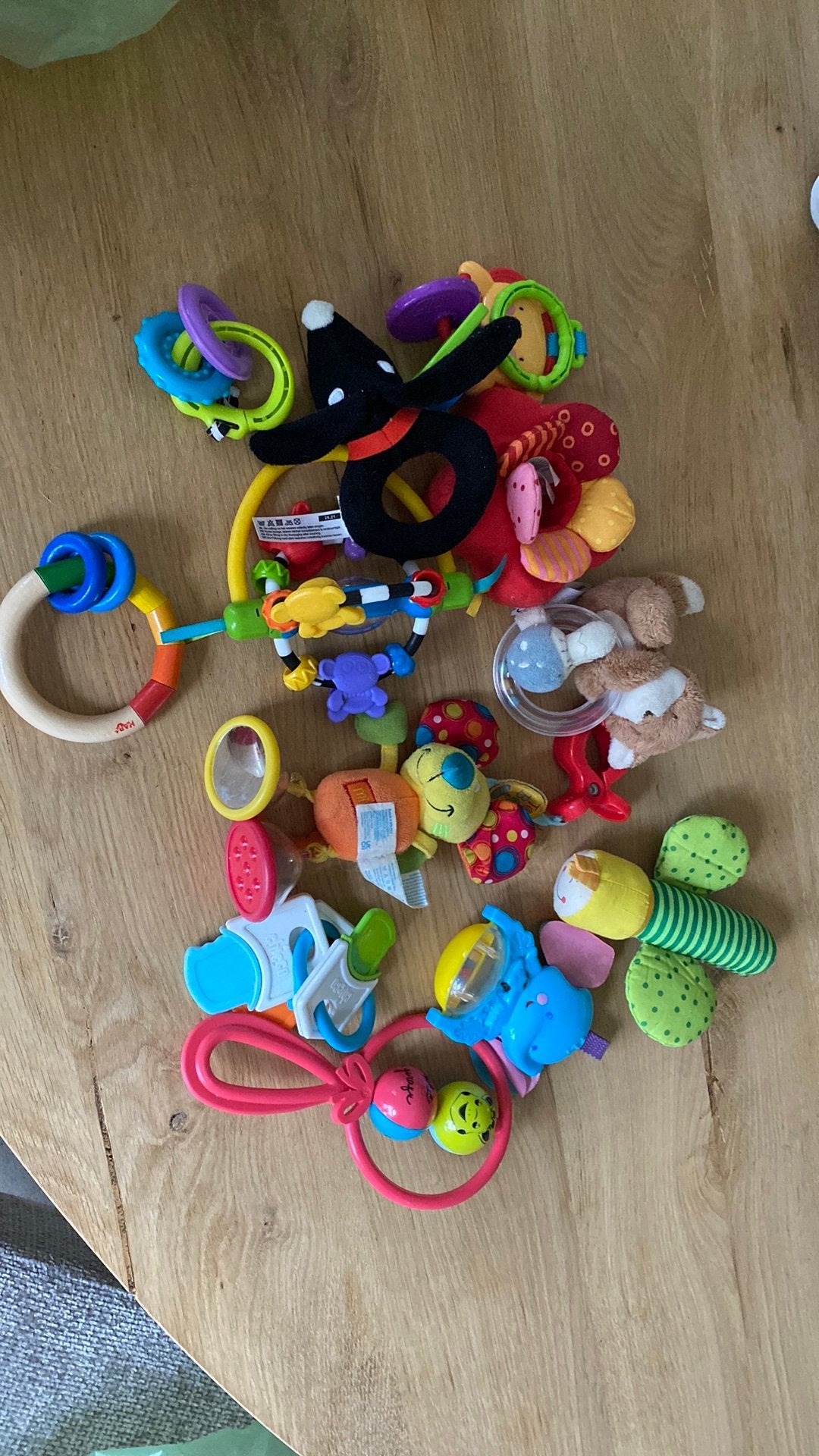 Partij baby speelgoed waaronder rammelaar, Ophalen of Verzenden, Zo goed als nieuw, Overige typen