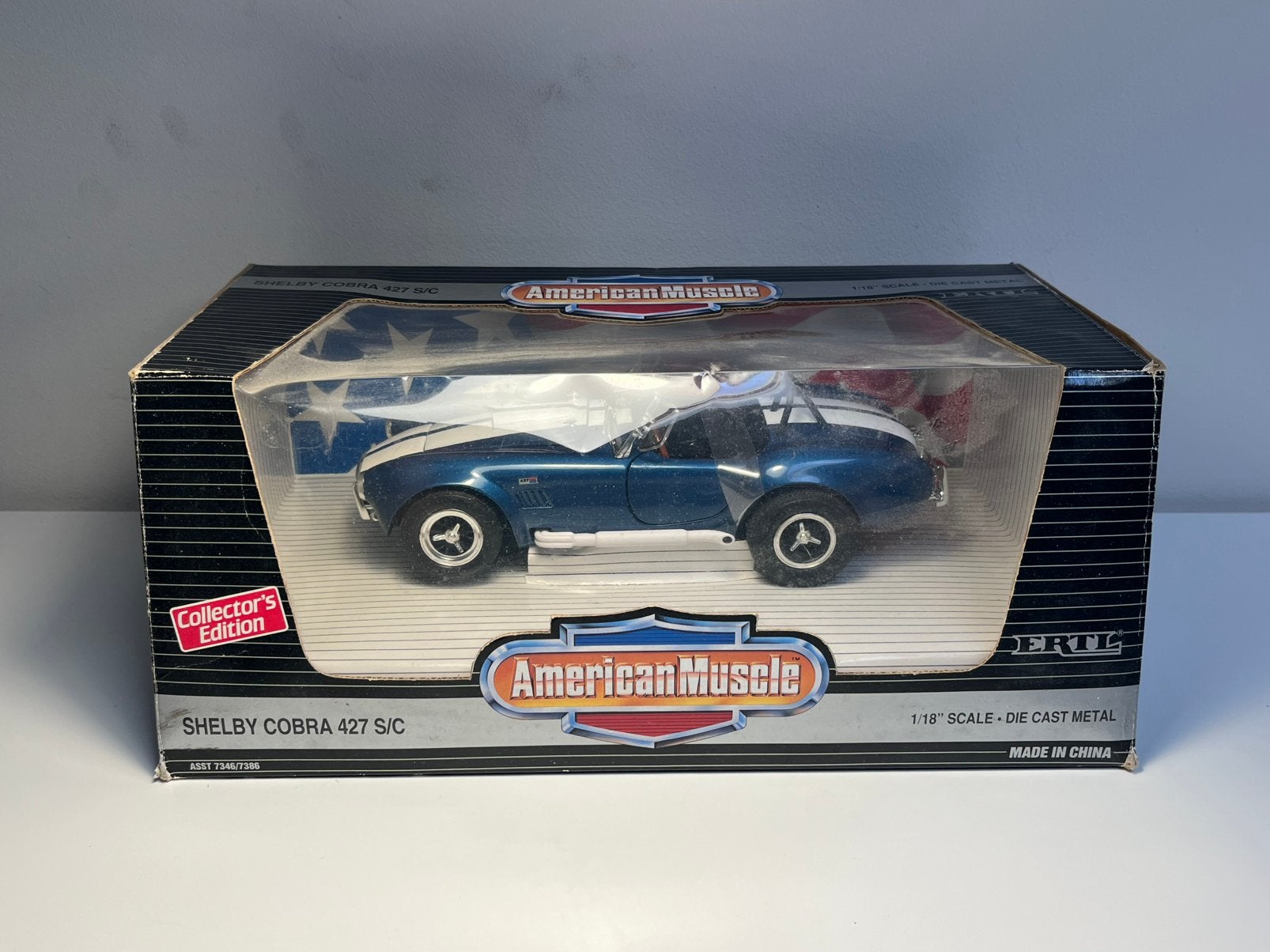 ERTL - Shelby Cobra 427 S/C - Schaal 1:18, Ophalen of Verzenden, Zo goed als nieuw, ERTL