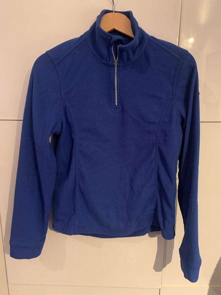 Blauwe ski pull / fleece trui, Ophalen, Zo goed als nieuw, Maat 38/40 (M), Trui