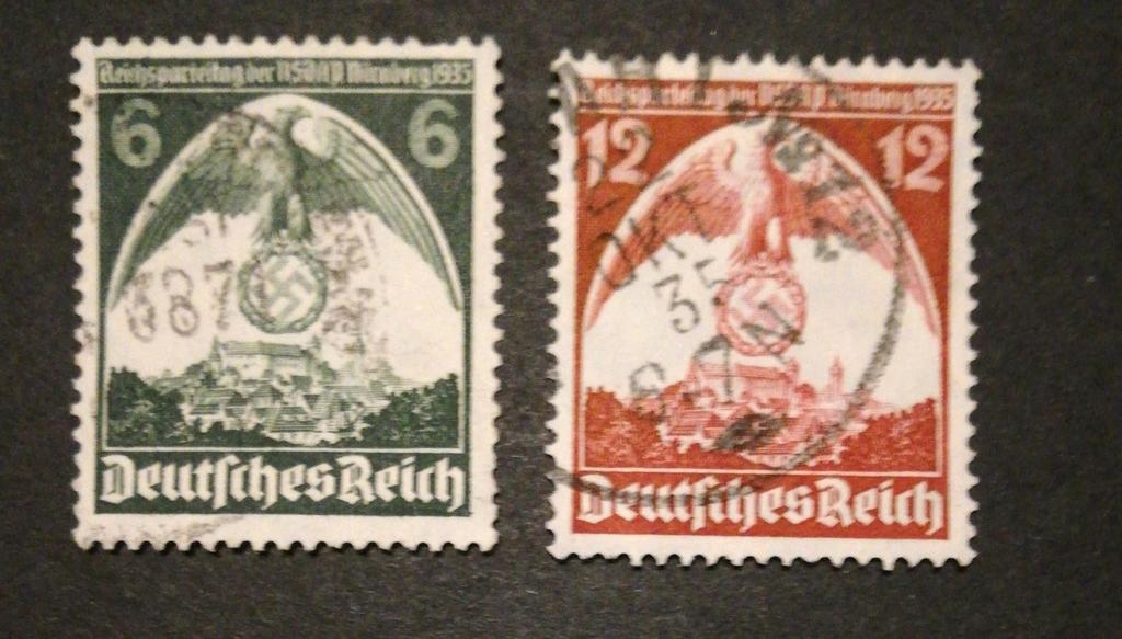 Duitse Rijk 1935 Michel 583 en 584, Ophalen of Verzenden
