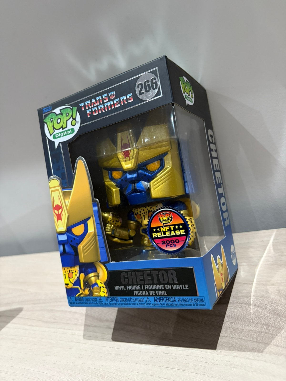 Cheetor 266 NFT LE 2000 Funko Pop! Digital Transformers, Funko Europe, Ophalen of Verzenden, Zo goed als nieuw, 4th floor, 1 Queen Caroline St, London W6 9YN, Verenigd Koninkrijk