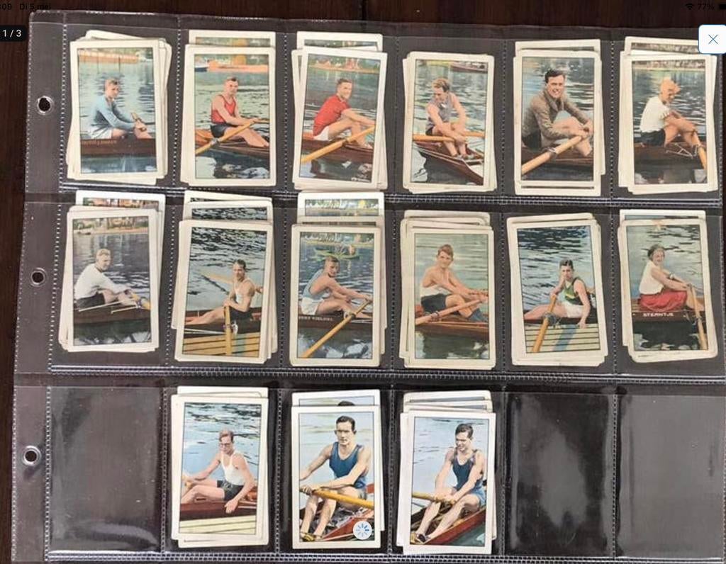 15 Oude Plaatjes Nederlandse Sport Roeiers 1932, Ophalen of Verzenden, Zo goed als nieuw, Overige binnenlandse clubs, Poster, Plaatje of Sticker