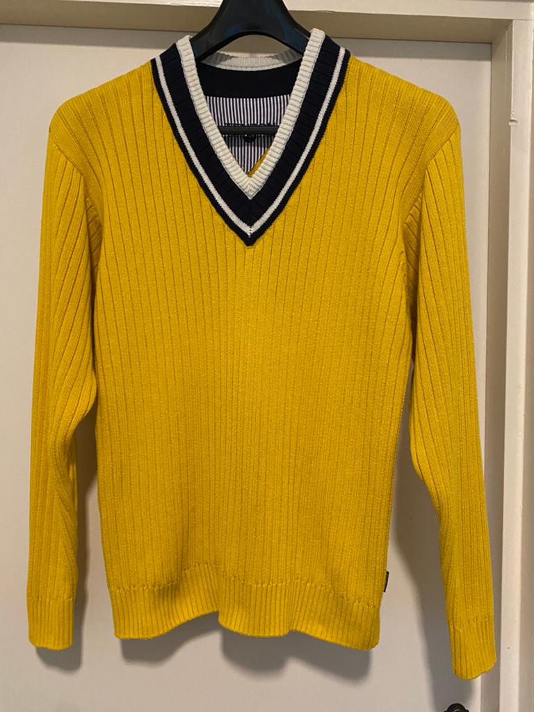 TENSON KATOENEN TRUI XXL (XL), Ophalen of Verzenden, Zo goed als nieuw, Maat 52/54 (L), Geel