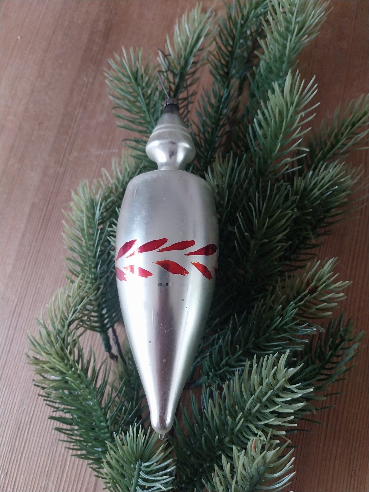 Vintage kerstbal pegel, Diversen, Ophalen of Verzenden, Gebruikt