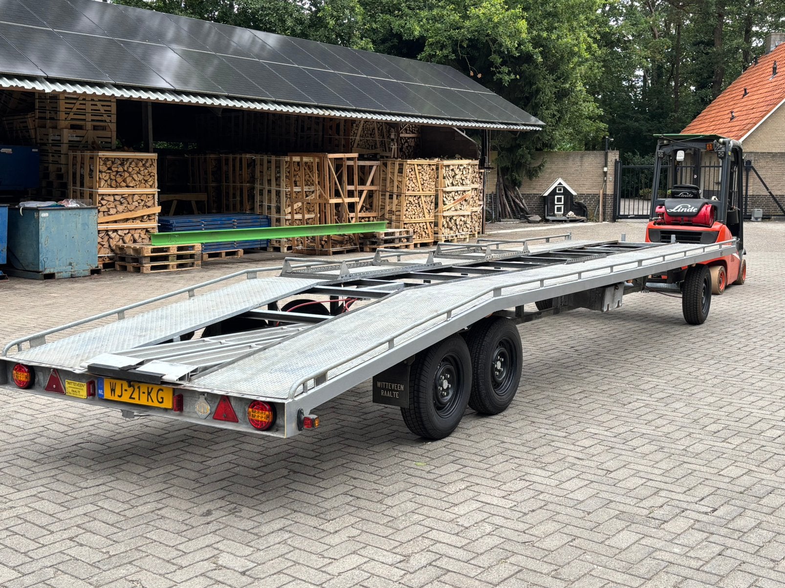 Schamelwagen  witteveen autotransporter, Ophalen, Gebruikt
