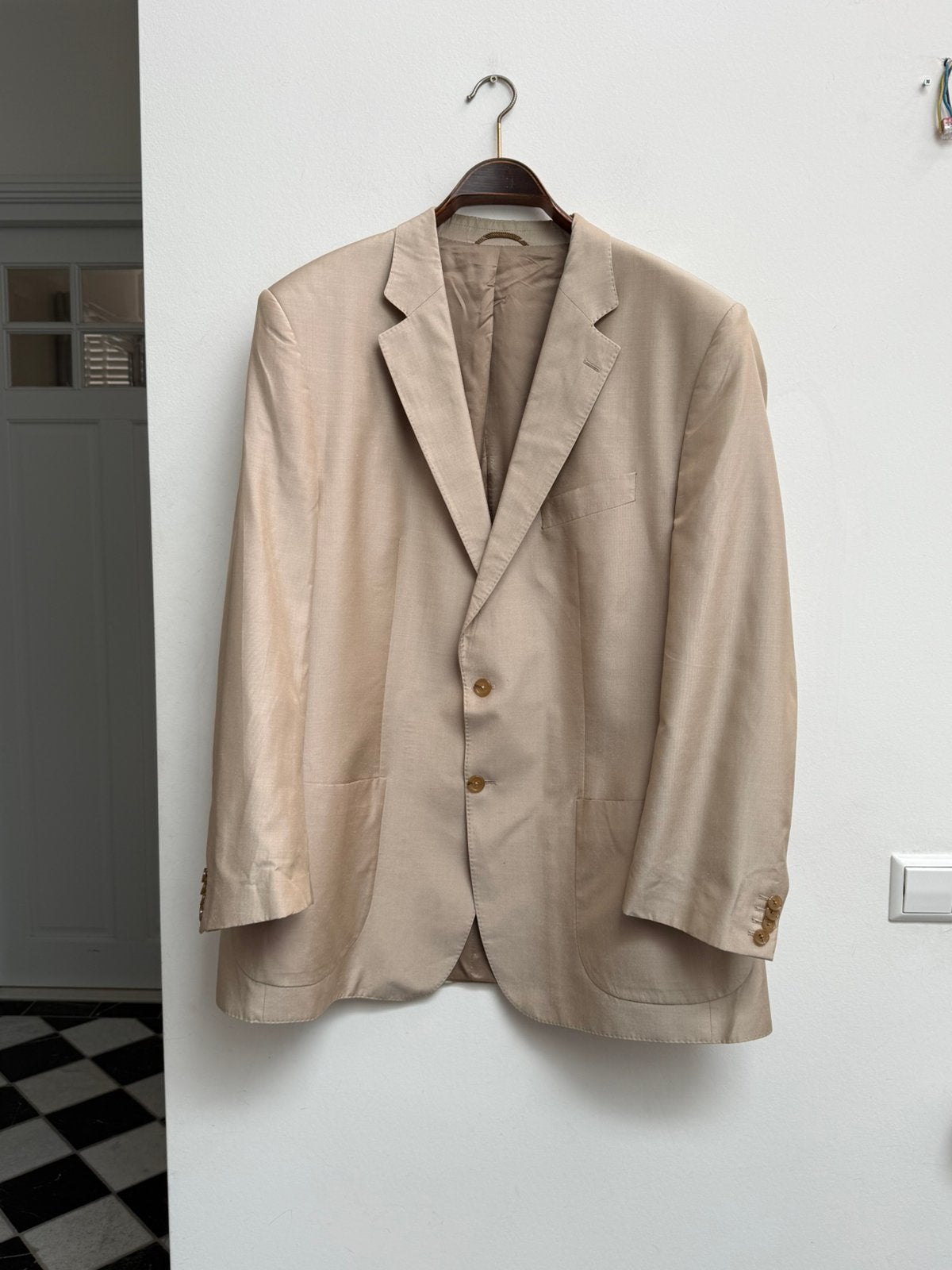 Scabal Pure Silk Made-to-Measure Blazer maat 54, Kleding | Heren, Kostuums en Colberts, Ophalen of Verzenden, Gedragen, Maat 52/54 (L)