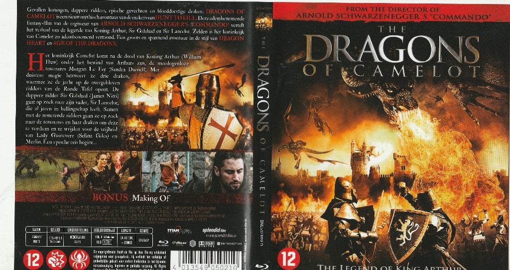 The dragons of camelot blu ray ( ned. Ondert. ), Ophalen of Verzenden, Zo goed als nieuw, Actie