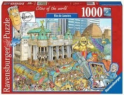 Rio de Janeiro - Fleroux, Ophalen of Verzenden, Minder dan 500 stukjes, Zo goed als nieuw, Legpuzzel