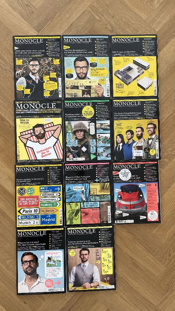11x Monocle Magazine Culture & Design 2008 – 2019, Ophalen of Verzenden, Zo goed als nieuw