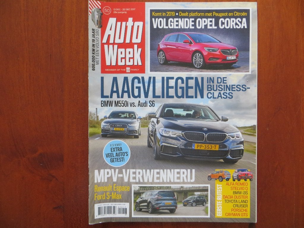 Autoweek 50 2017 BMW M550i, Audi S6, Renault Espace, S-Max, Ophalen of Verzenden, Nieuw, Audi