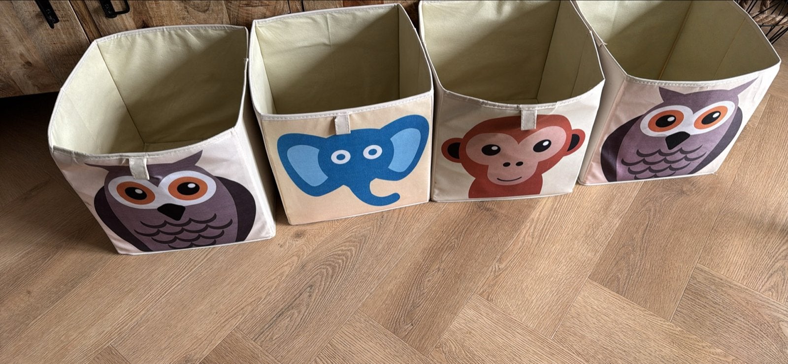 4 opbergmanden met dierenprint voor IKEA Kallax kast, Kinderen en Baby's, Ophalen of Verzenden, Gebruikt