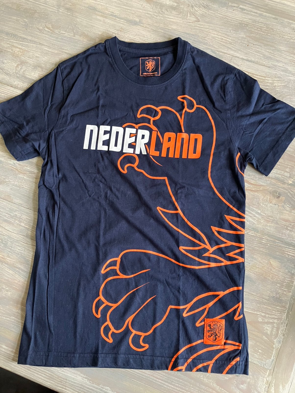 Blauw Nederland shirt 164/168, Sport en Fitness, Voetbal, Maat XS of kleiner, Ophalen of Verzenden, Zo goed als nieuw, Shirt
