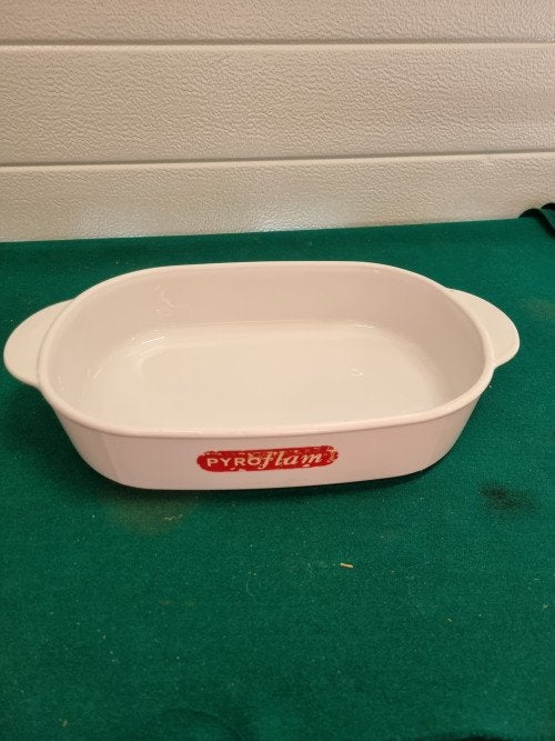 -	Pyroflam ovenschaal wit aardewerk corning, Ophalen of Verzenden, 'T Olde Gre-j, Info@toldegrej.nl, Endepoelstraat 20f Didam