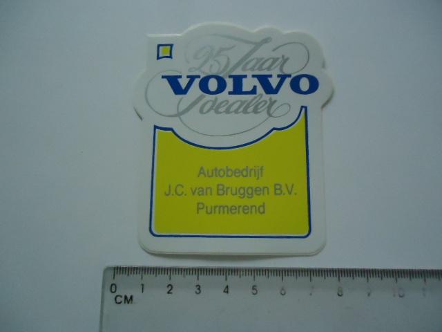 sticker oud VOLVO DEALER Purmerend V Bruggen autobedrijf, Verzenden, Zo goed als nieuw, Bedrijf of Vereniging