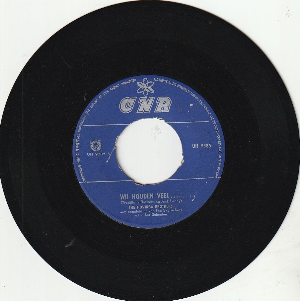 Hovinga  Brothers -Wij houden veel -'n uke en gitaar - Nr 39, Ophalen, Gebruikt, 7 inch, Levenslied of Smartlap