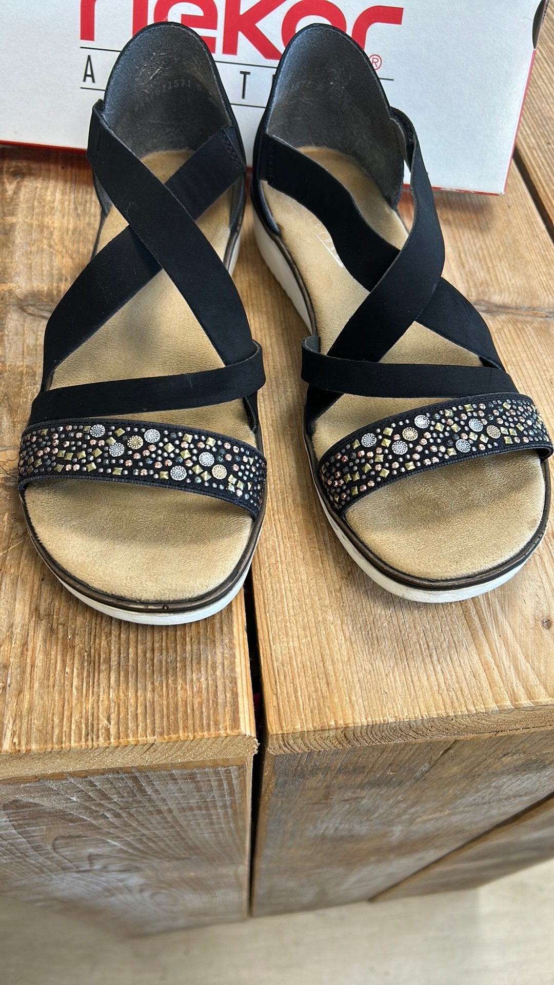 Rieker sandalen, Ophalen of Verzenden, Zo goed als nieuw, Sandalen of Muiltjes