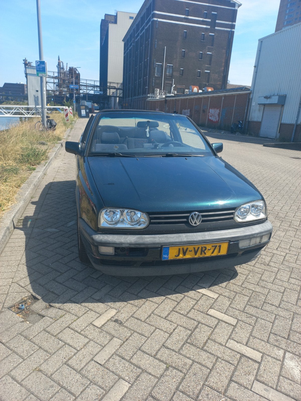 Volkswagen Golf 1.8 Cabriolet 66KW E2 1995 Groen, Voorwielaandrijving, 4 cilinders, Cabriolet, Origineel Nederlands