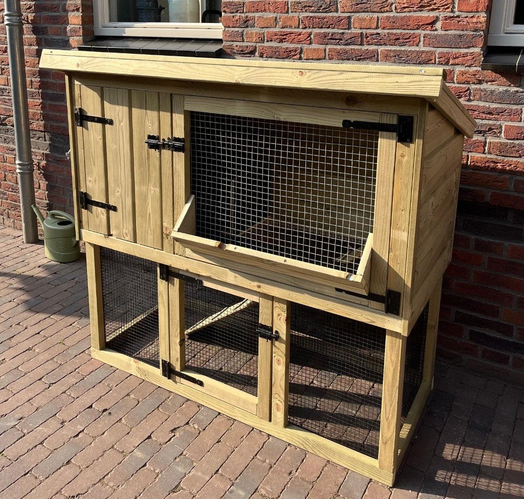 nieuwe konijnenhokken > OP VOORRAAD!, Dieren en Toebehoren, Ophalen, 110 cm of meer, Nieuw, 90 cm of meer