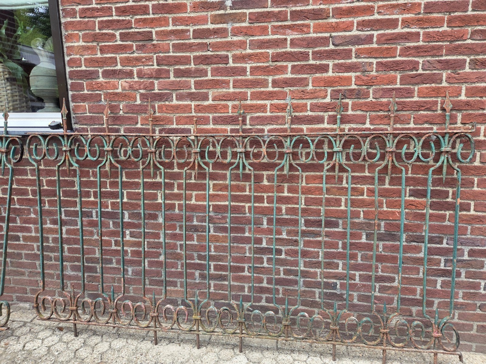 antiek gesmede hekdelen, Tuin en Terras, Tuinhekken en Hekwerk, Ophalen, IJzer, Sierhekwerk