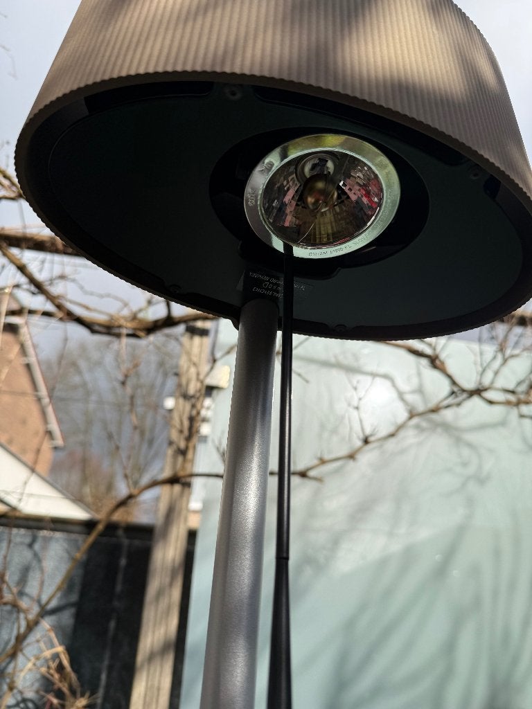 2x Belux Diogenes vloerlamp, uplight en leeslamp, Ophalen, Modern tijdloos industrieel klassiek tijdloos, Zo goed als nieuw, Metaal