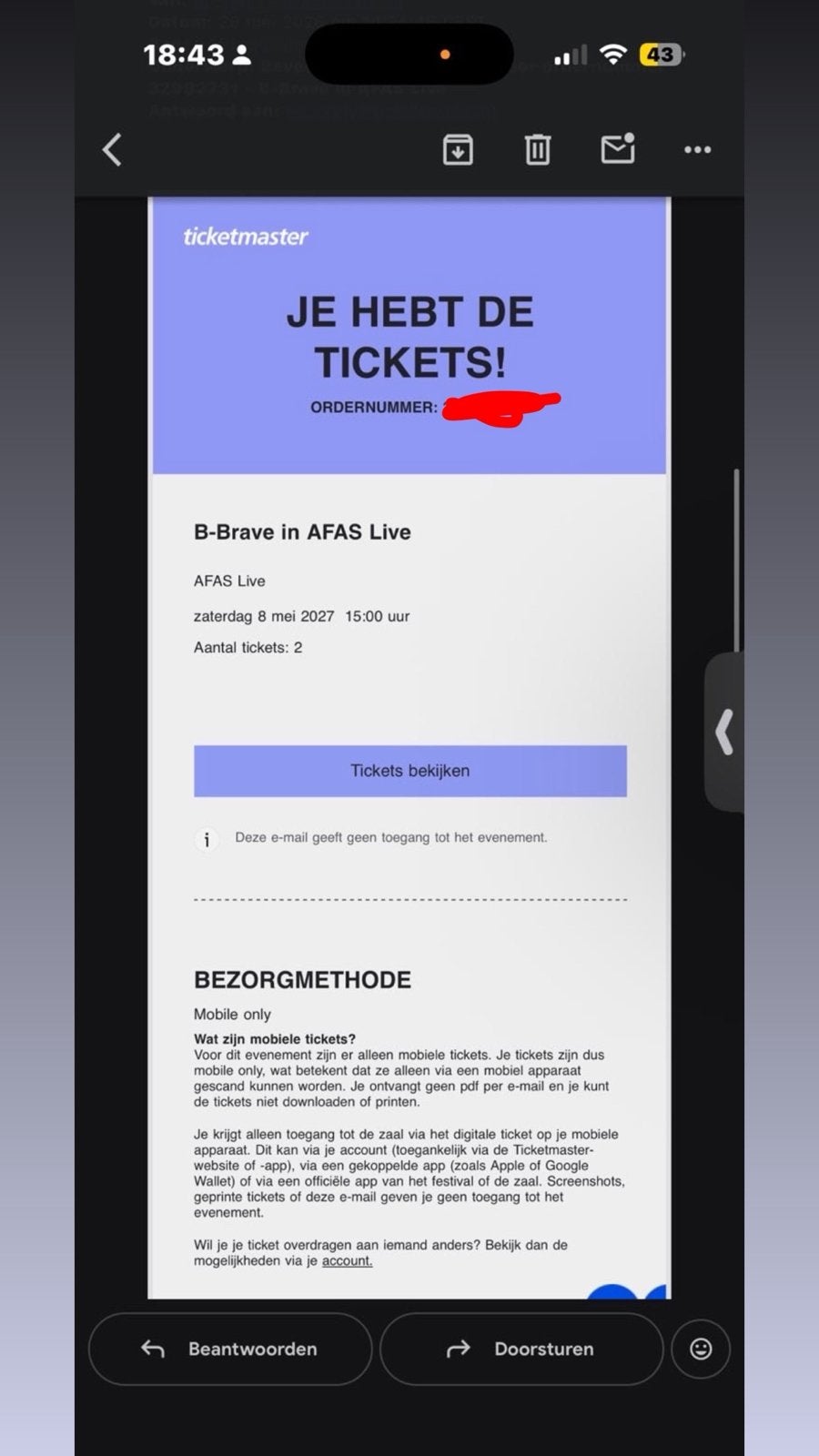 B-Brave tickets, Drie personen of meer, Maart