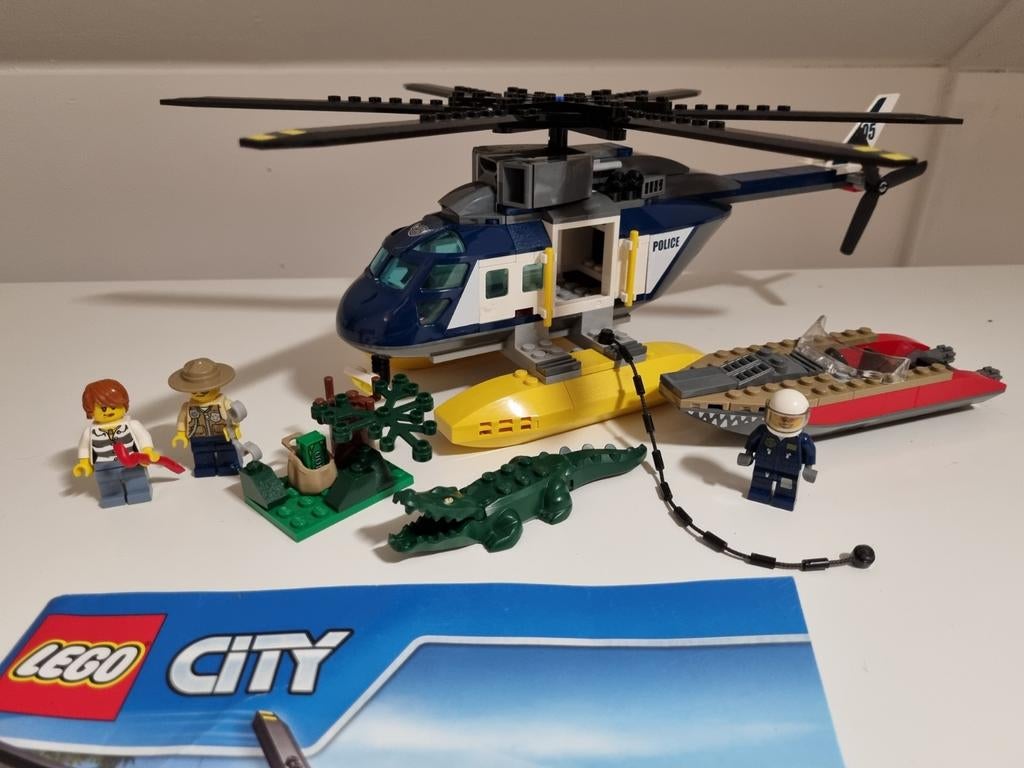 Lego City 60067 Moeraspolitie Helikopter achtervolging, City, Lego, Ophalen of Verzenden, Zo goed als nieuw