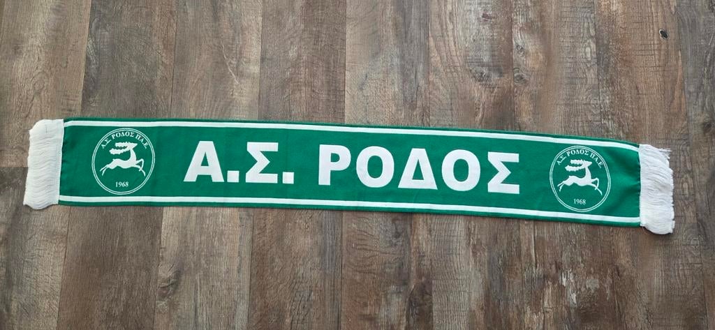 Sjaal AS Rhodos, Ophalen of Verzenden, Zo goed als nieuw, Buitenlandse clubs, Vaantje of Sjaal