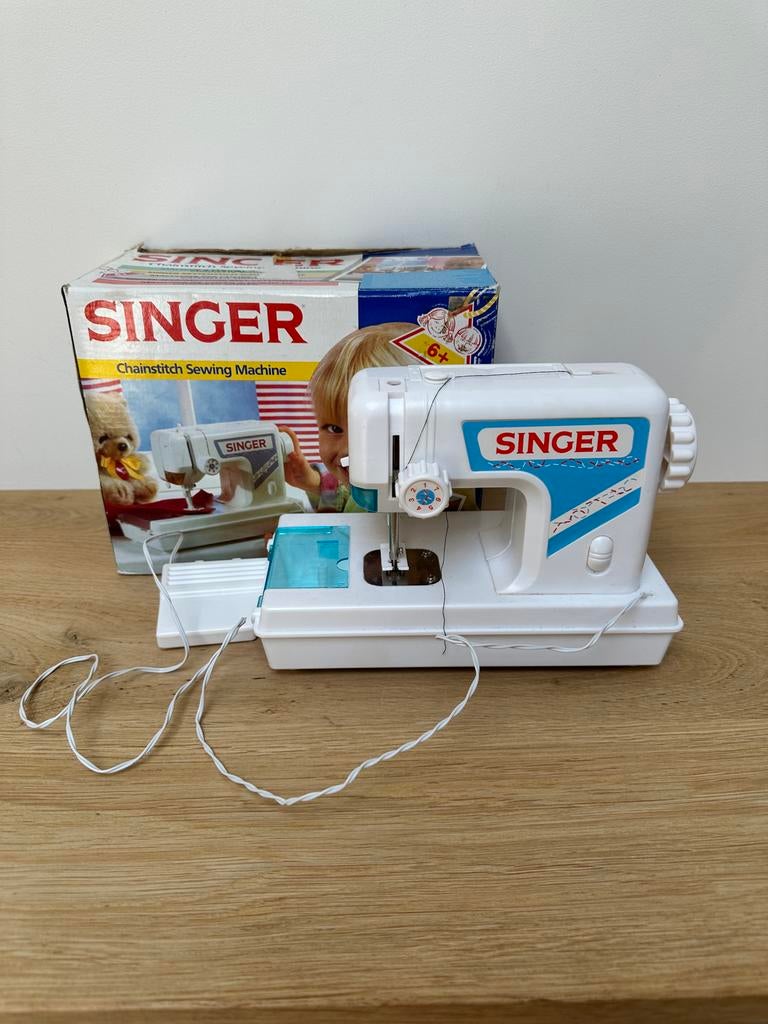Vintage Singer Kinder Naaimachine - Chainstitch Sewing Machi, Hobby en Vrije tijd, Ophalen of Verzenden, Gebruikt, Naaimachine