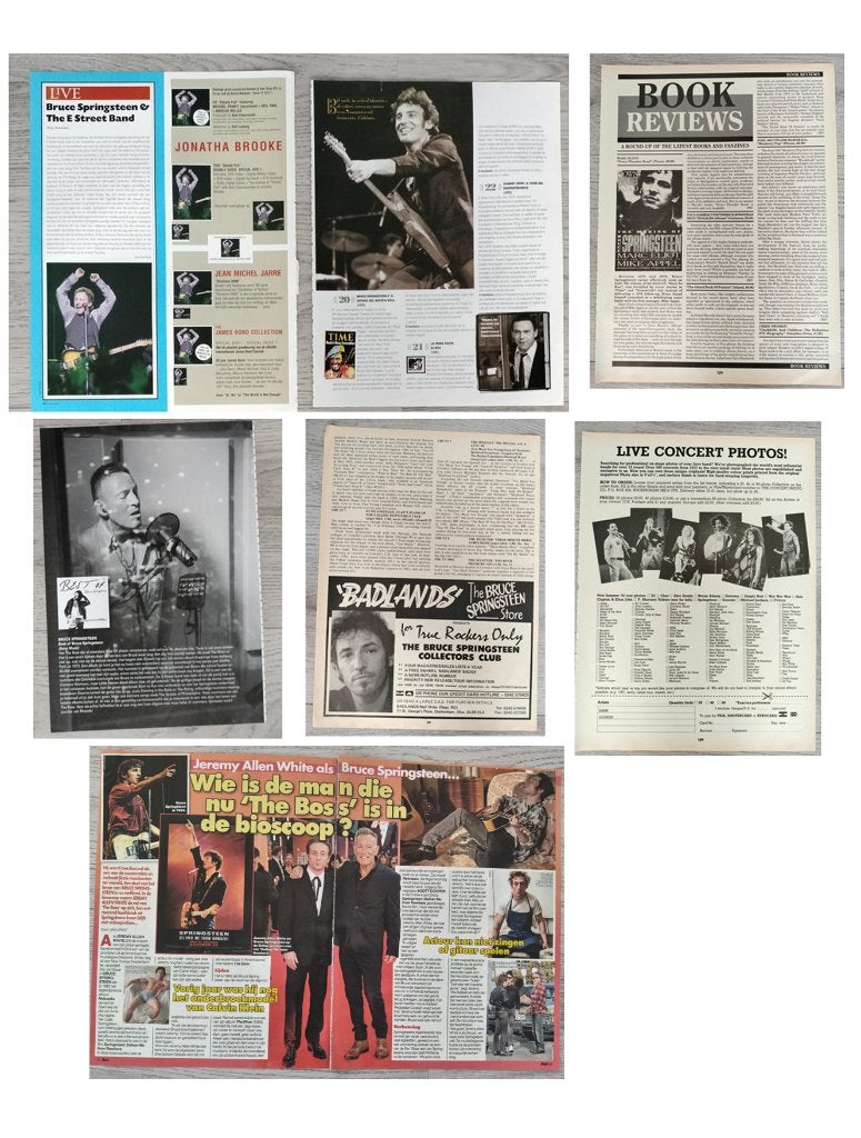 Bruce Springsteen / E Street Band artikelen 8 pagina’s, Verzenden, Zo goed als nieuw, Boek, Tijdschrift of Artikel
