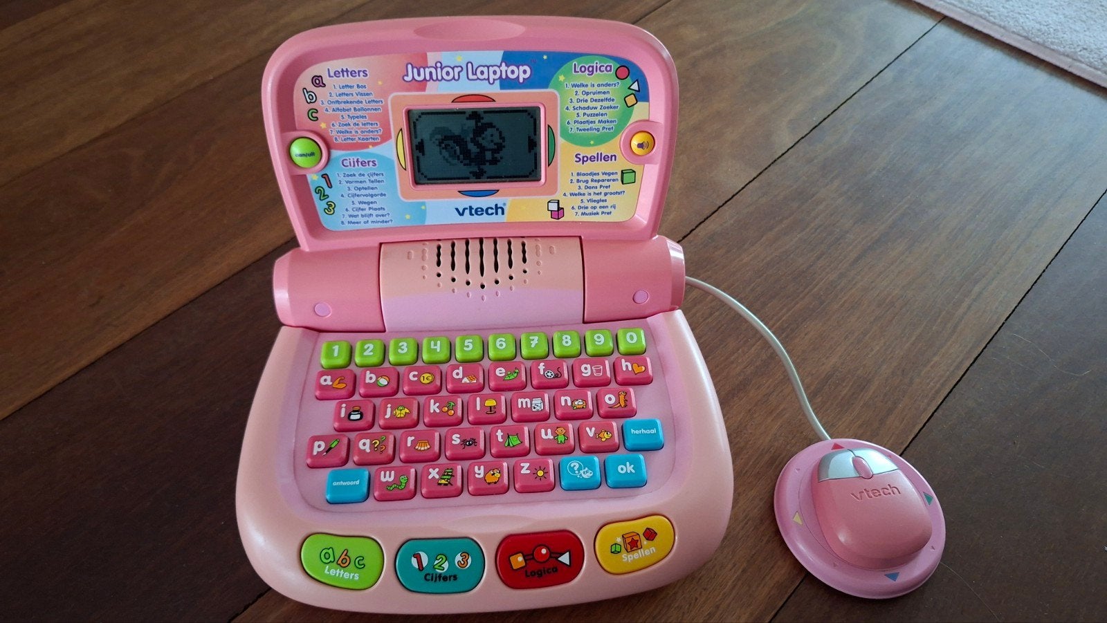VTech Junior Laptop Roze met Muis - Educatief Speelgoed, Kinderen en Baby's, Ophalen, Gebruikt, Taal en Lezen