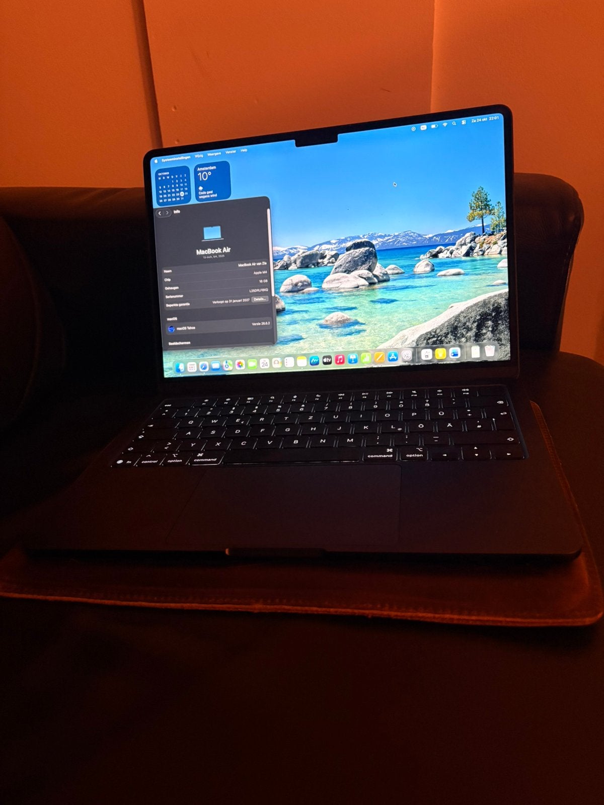 Macbook Air 13 inch M4 QWERTZ, Ophalen, Zo goed als nieuw, 13 inch, Minder dan 2 Ghz