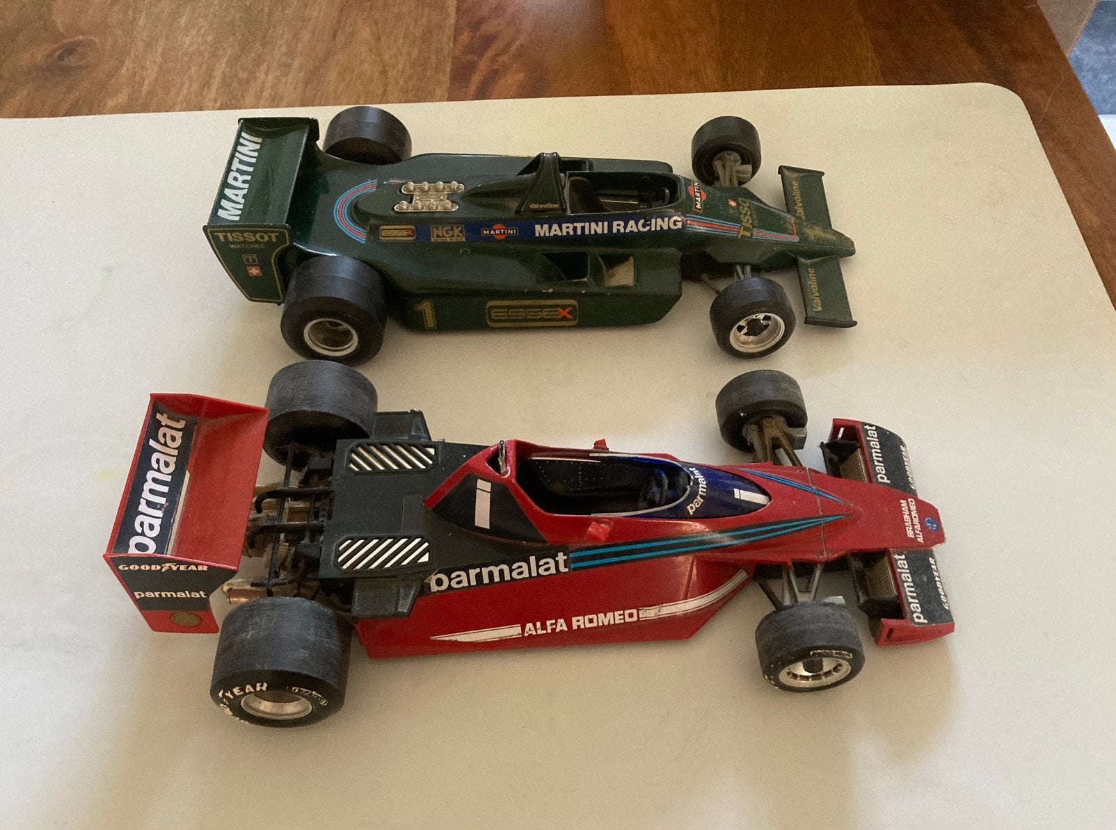 2 x polistil Formule 1 lotus + brabham 1:16, Ophalen of Verzenden, Gebruikt, Formule 1
