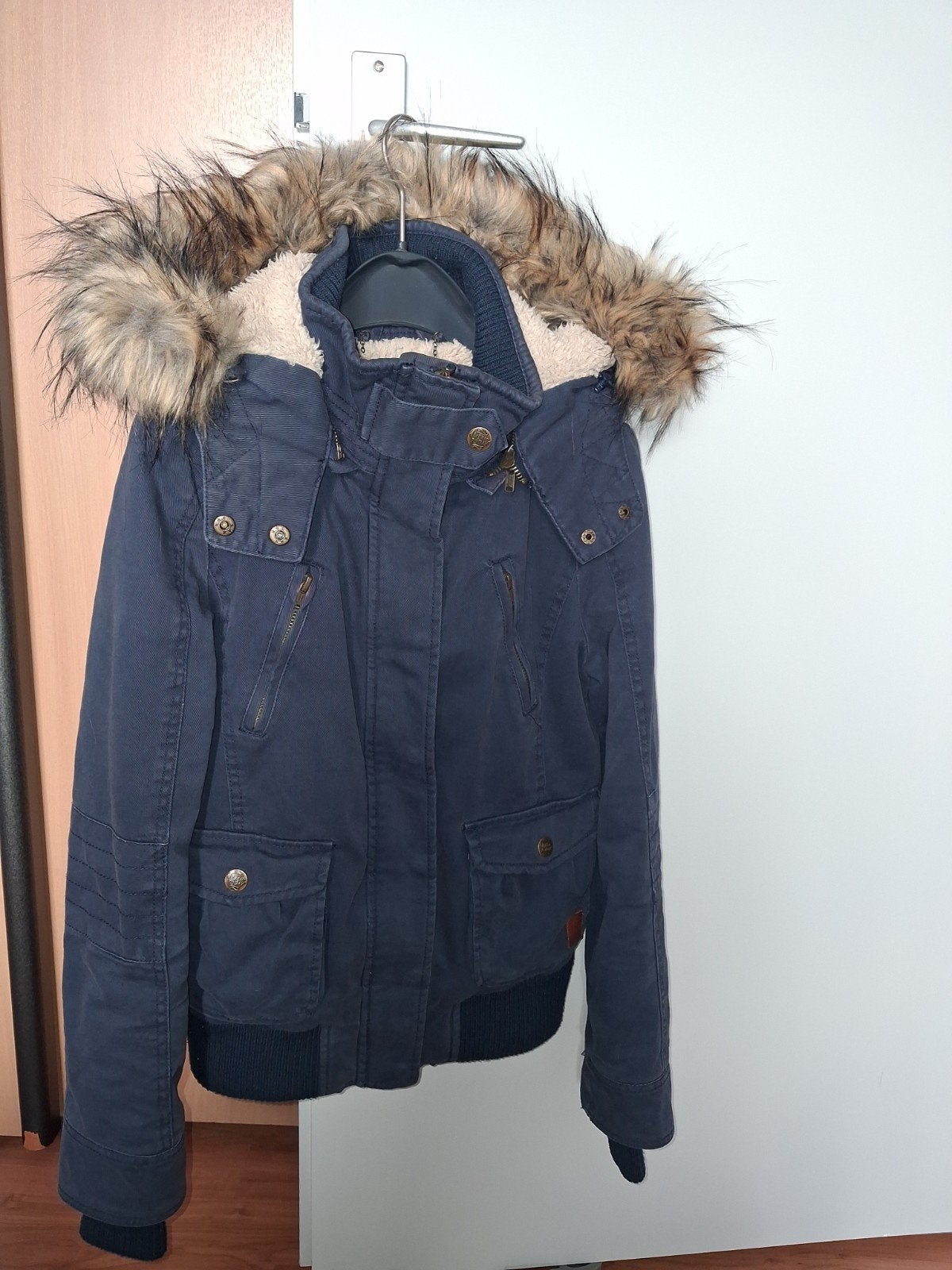 winterjas, Ophalen of Verzenden, Zo goed als nieuw, Maat 36 (S), Blauw